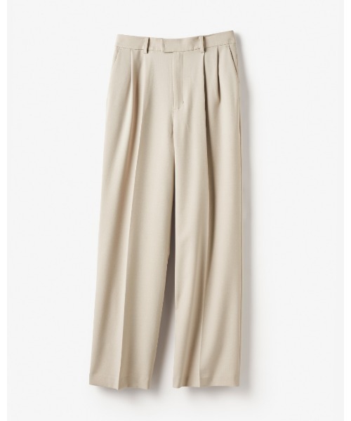 DoCLASSE（ ドゥクラッセ）の「ライトツイル・タックワイドパンツ（その他パンツ・レディース・グレイッシュベージュ/オリーブ・7/9/11/13）」の9枚目の写真