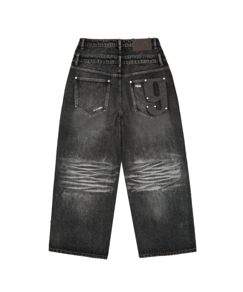 AAKAM(アーカム)の「Double Layer Denim Pants (Black)(デニムパンツ・レディース・その他・2/1)」の17枚目の写真