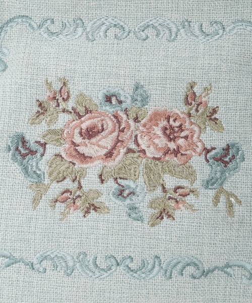 an another angelus(アンアナザーアンジェラス)の「クリアハンドルローズ刺繍がま口バッグ(ハンドバッグ・レディース・アイボリー/ライトブルー・FREE)」の13枚目の写真