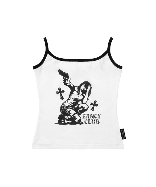 FANCY CLUB（ファンシークラブ）の「00s スリーブレス (ホワイト) F26QB121（Tシャツ/カットソー・レディース・その他・ONE）」の4枚目の写真