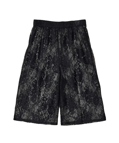 ELCHELE(エルチェレ)の「FRENCH TERRY×LACE HALF PANTS(その他パンツ・レディース・ホワイト/ブラック・38/36)」の15枚目の写真