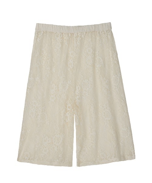ELCHELE(エルチェレ)の「FRENCH TERRY×LACE HALF PANTS(その他パンツ・レディース・ホワイト/ブラック・38/36)」の12枚目の写真