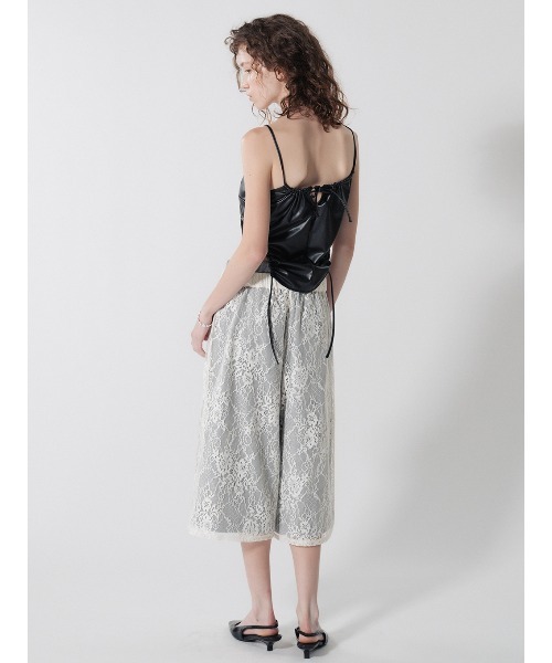 ELCHELE(エルチェレ)の「FRENCH TERRY×LACE HALF PANTS(その他パンツ・レディース・ホワイト/ブラック・38/36)」の20枚目の写真
