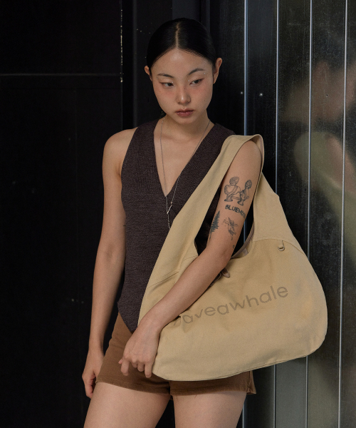 HAVEAWHALE（ハブアホエール）の「cotton eco bag (YE)（ショルダーバッグ・レディース・その他・FREE）」の8枚目の写真