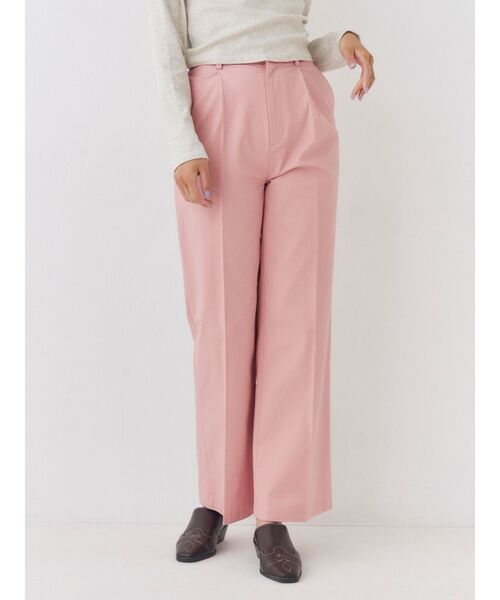 Ungrid(アングリッド)の「ストレッチチノフレアパンツ(その他パンツ・レディース・ベージュ/チャコールグレー/ピンク・FREE)」の1枚目の写真