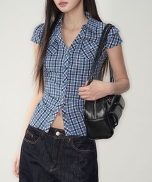 Waist tuck slim shirt