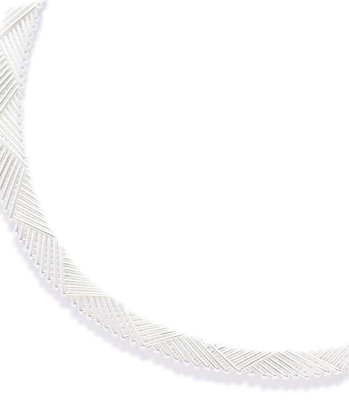 on the sunny side of the street(オンザサニーサイドオブザストリート)の「on the sunny side of the street(オン ザ サニーサイド オブ ザ ストリート) Chevton Chain choker(ネックレス・レディース・シルバー・F)」の5枚目の写真