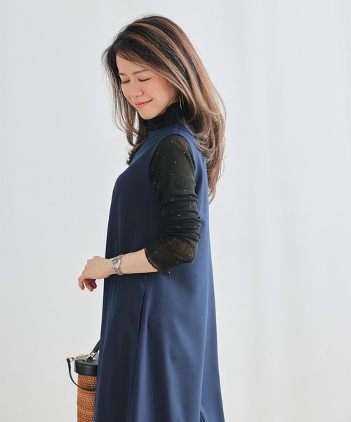 &BLOOM(アンドブルーム)の「ラインストーン付き シアー トップス &BLOOM(アンドブルーム)(Tシャツ/カットソー・レディース・ホワイト/ブラック・フリー)」の13枚目の写真