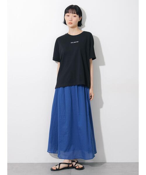 Samansa Mos2(サマンサ モスモス)の「◇ボイルギャザースカート(スカート・レディース・ブルー/イエロー/ブラック・F)」の17枚目の写真