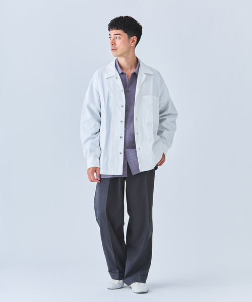 EDIFICE(エディフィス)の「8オンス デニム シャツ(デニムジャケット・メンズ・ホワイト/ブラック・MEDIUM/LARGE)」の12枚目の写真