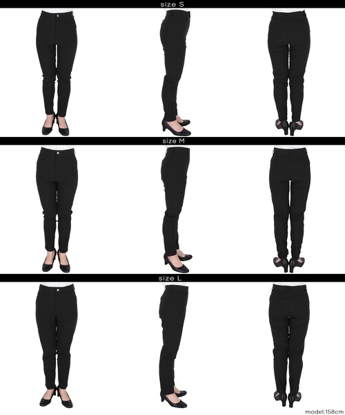 coca(coca)(コカ)の「\接触冷感/ウルトラストレッチスキニーパンツ股下73cm(その他パンツ・レディース・ブラック・M/L/S)」の9枚目の写真