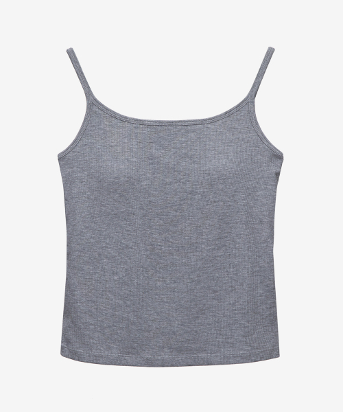 MIND BRIDGE WOMEN（マインドブリッジウーマン）の「[W]キャップ内蔵リブストラップタンク - 3カラー（Tシャツ/カットソー・レディース・ブラック/グレー/ホワイト・55/66）」の6枚目の写真