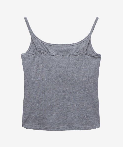 MIND BRIDGE WOMEN（マインドブリッジウーマン）の「[W]キャップ内蔵リブストラップタンク - 3カラー（Tシャツ/カットソー・レディース・ブラック/グレー/ホワイト・55/66）」の7枚目の写真