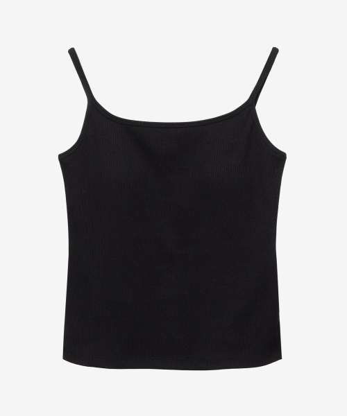 MIND BRIDGE WOMEN（マインドブリッジウーマン）の「[W]キャップ内蔵リブストラップタンク - 3カラー（Tシャツ/カットソー・レディース・ブラック/グレー/ホワイト・55/66）」の8枚目の写真