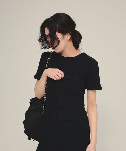 JEANASIS(ジーナシス)の「【eL】Bare Top One-piece/1032356(ワンピース・レディース・ホワイト系その他/ブラック・FREE)」の13枚目の写真