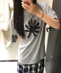 DANDEL（ダンデル）の「DD symbol applique tee (GREY)（Tシャツ/カットソー）」