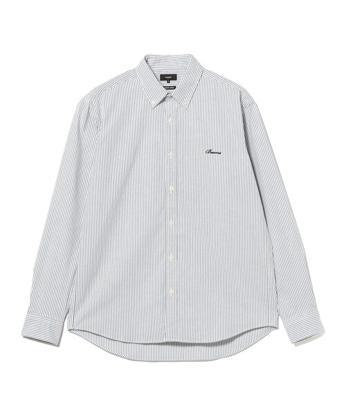 BEAMS（ビームス）の「ワンポイント ストレッチボタンダウンシャツ（シャツ/ブラウス・メンズ・ネイビー/その他/ホワイト・LARGE/MEDIUM/SMALL/X-LARGE/XX-LARGE）」の3枚目の写真