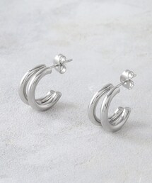 【ステンレス】ダブルフープピアス