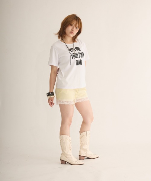 sedacle girl(セダクルガール)の「サテンレースショーツ(その他パンツ・レディース・サックスブルー/ライトイエロー/オフホワイト・MEDIUM/SMALL)」の12枚目の写真