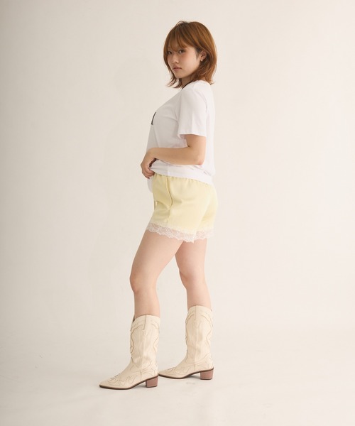 sedacle girl(セダクルガール)の「サテンレースショーツ(その他パンツ・レディース・サックスブルー/ライトイエロー/オフホワイト・MEDIUM/SMALL)」の14枚目の写真