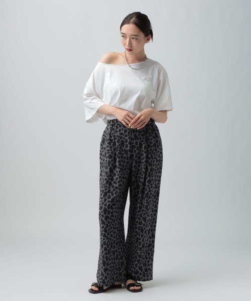 LEPSIM(レプシィム)の「レオパード柄パンツ 1043170(その他パンツ・レディース・ブラウン/チャコールグレー・FREE)」の6枚目の写真