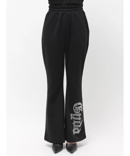 GYDA(ジェイダ)の「GYDAラメフレアパンツ【セットアップ着用可能】(スウェットパンツ・レディース・グレー/ブラック/オフホワイト・FREE)」の10枚目の写真