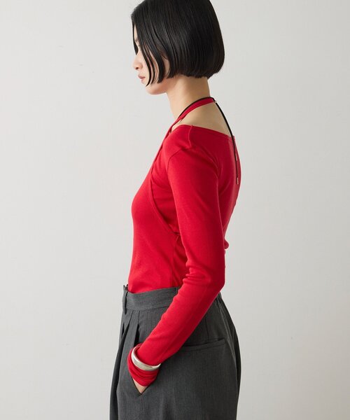 GALLARDAGALANTE(ガリャルダガランテ)の「【セットアイテム】レイヤードカットソー(Tシャツ/カットソー・レディース・オフホワイト/レッド/ブラウン・FREE)」の19枚目の写真