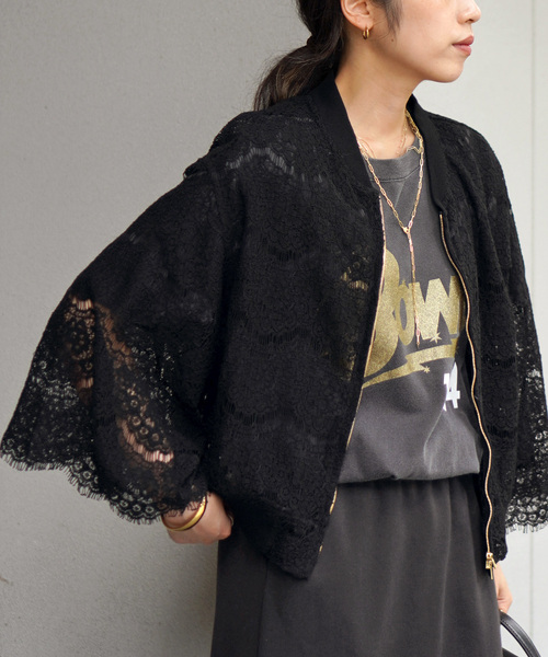 Cord lace blouson（ブルゾン）｜AP STUDIO（エーピーストゥディオ）の