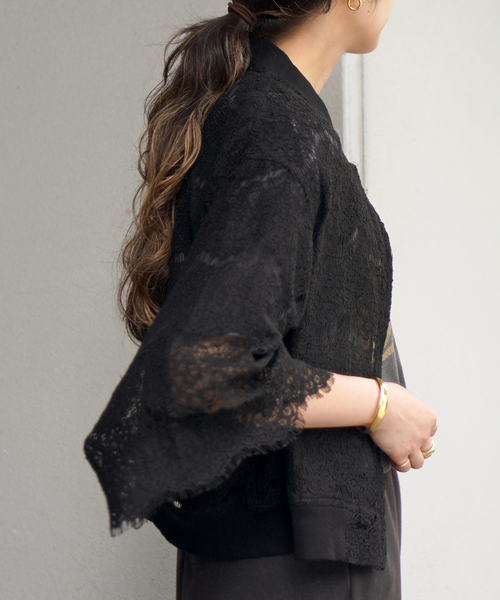 Cord lace blouson（ブルゾン）｜AP STUDIO（エーピーストゥディオ）の