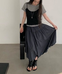 ドロストギャザーバルーンスカート