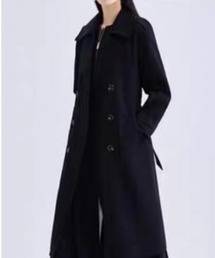 美シルエットロングトレンチコート