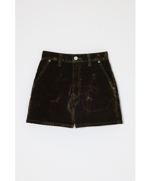 MOUSSY(マウジー)の「【26年AW新作】【セットアップ対応】VELVET MICRO ショーツ(その他パンツ・レディース・ブラック/ボルドー/ブラウン/カーキ・2/1)」の3枚目の写真