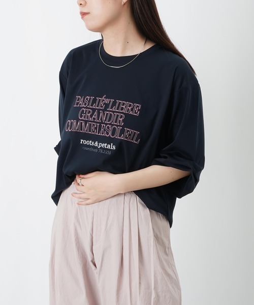 LUCA/LADY LUCK LUCA(ルカ/レディラックルカ)の「LC/LLL コンパクトスムース刺繍ロゴT(Tシャツ/カットソー・レディース・オフホワイト/ダークブラウン/ネイビー・FREE)」の21枚目の写真