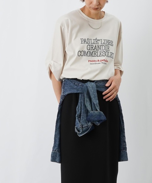 LUCA/LADY LUCK LUCA(ルカ/レディラックルカ)の「LC/LLL コンパクトスムース刺繍ロゴT(Tシャツ/カットソー・レディース・オフホワイト/ダークブラウン/ネイビー・FREE)」の11枚目の写真