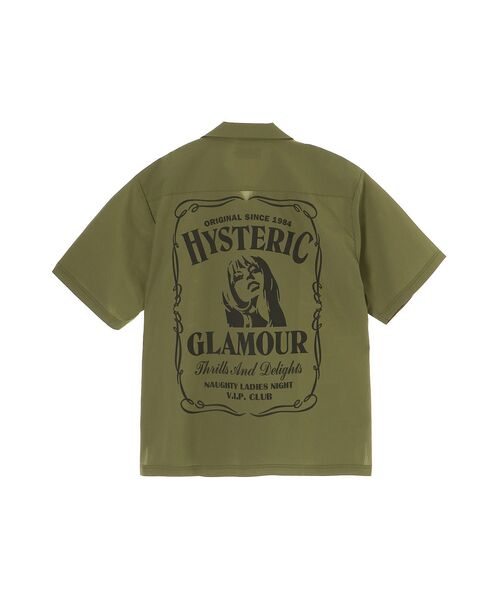 HYSTERIC GLAMOUR(ヒステリックグラマー)の「WHISKY WOMAN シャツ(シャツ/ブラウス・メンズ・ブラック/カーキ・X-LARGE/LARGE/SMALL/MEDIUM)」の1枚目の写真