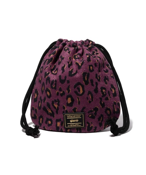 glamb(グラム)の「Leopard Drawstring Bag / レオパードドローストリングバッグ(ハンドバッグ・メンズ・ミント/ホワイト/パープル・FREE)」の6枚目の写真