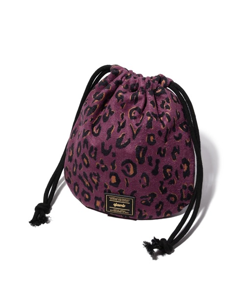 glamb(グラム)の「Leopard Drawstring Bag / レオパードドローストリングバッグ(ハンドバッグ・メンズ・ミント/ホワイト/パープル・FREE)」の14枚目の写真
