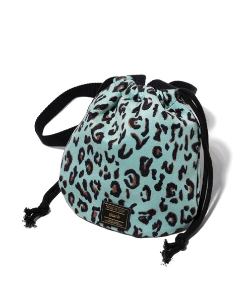 glamb(グラム)の「Leopard Drawstring Bag / レオパードドローストリングバッグ(ハンドバッグ・メンズ・ミント/ホワイト/パープル・FREE)」の13枚目の写真