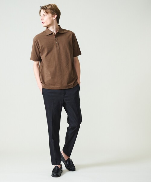 ABAHOUSE(アバハウス)の「ハイストレッチリネン ノータック イージーパンツ(その他パンツ・メンズ・カーキ/ブラック/ネイビー・44/48/50/46)」の17枚目の写真