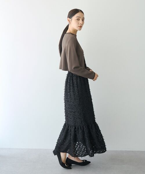 YECCA VECCA(イェッカヴェッカ)の「【2点SET】カーディガンセットワンピース(ワンピース・レディース・ブラック/チャコールグレー・FREE)」の16枚目の写真