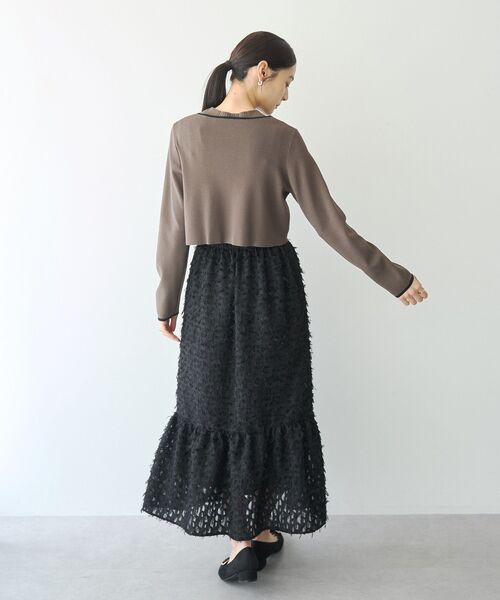 YECCA VECCA(イェッカヴェッカ)の「【2点SET】カーディガンセットワンピース(ワンピース・レディース・ブラック/チャコールグレー・FREE)」の15枚目の写真