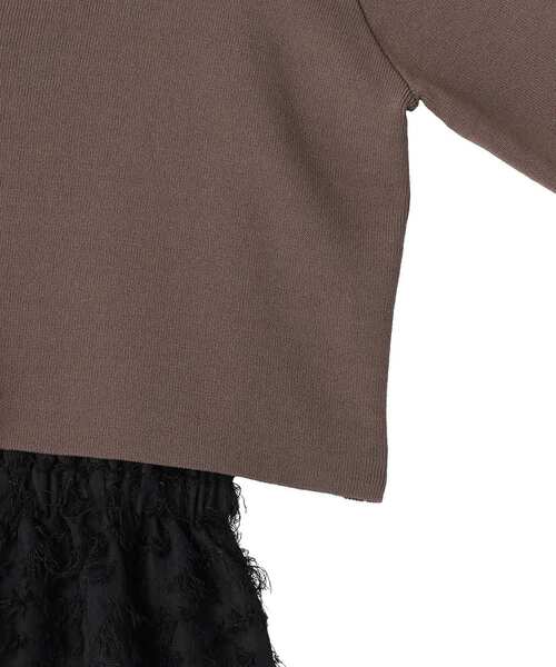 YECCA VECCA(イェッカヴェッカ)の「【2点SET】カーディガンセットワンピース(ワンピース・レディース・ブラック/チャコールグレー・FREE)」の6枚目の写真