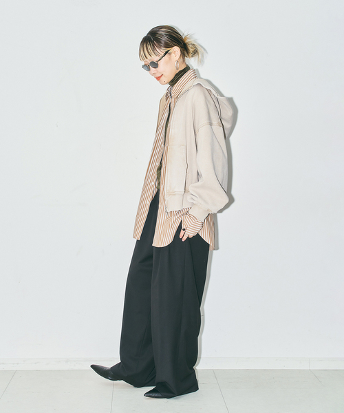 CITYSHOP（シティーショップ）の「COTTON PINTUCK シャツ（シャツ/ブラウス・レディース・ピンク/ブラウン系その他・FREE）」の6枚目の写真