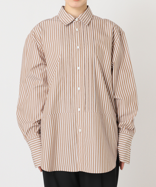 CITYSHOP（シティーショップ）の「COTTON PINTUCK シャツ（シャツ/ブラウス・レディース・ピンク/ブラウン系その他・FREE）」の10枚目の写真