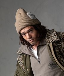 REVI CAST MADE（レヴィキャストメイド）の「REVI CAST MADE レビキャストメイド Vintage Stamp Patch Knit Cap（ニットキャップ/ビーニー）」