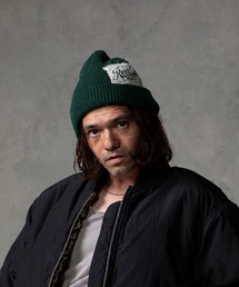 REVI CAST MADE（レヴィキャストメイド）の「REVI CAST MADE レビキャストメイド Vintage Stamp Patch Knit Cap（ニットキャップ/ビーニー）」