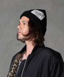 REVI CAST MADE（レヴィキャストメイド）の「REVI CAST MADE レビキャストメイド Vintage Stamp Patch Knit Cap（ニットキャップ/ビーニー）」