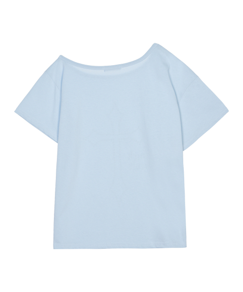 NICK&NICOLE(ニックアンドニコール)の「クロスオフショルダートップ_スカイブルー(Tシャツ/カットソー・レディース・その他・FREE)」の2枚目の写真
