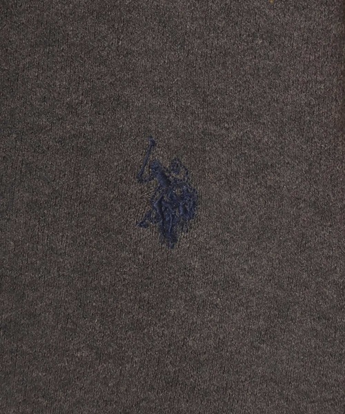 U.S. POLO ASSN.(ユーエスポロアッスン)の「U.S. POLO ASSN./ユーエスポロアッスン ミドルゲージニット ロゴ ワンポイント刺繍 クルーネック セーター/レディース メンズ(ニット/セーター・メンズ・ネイビー/ブラック/グレー/モカ/アイボリー・M/L/LL)」の9枚目の写真