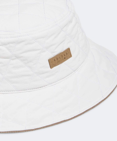 adidas(アディダス)の「キルティング バケットハット【adidas Golf/アディダスゴルフ】(ハット・レディース・ホワイト・MEDIUM)」の3枚目の写真
